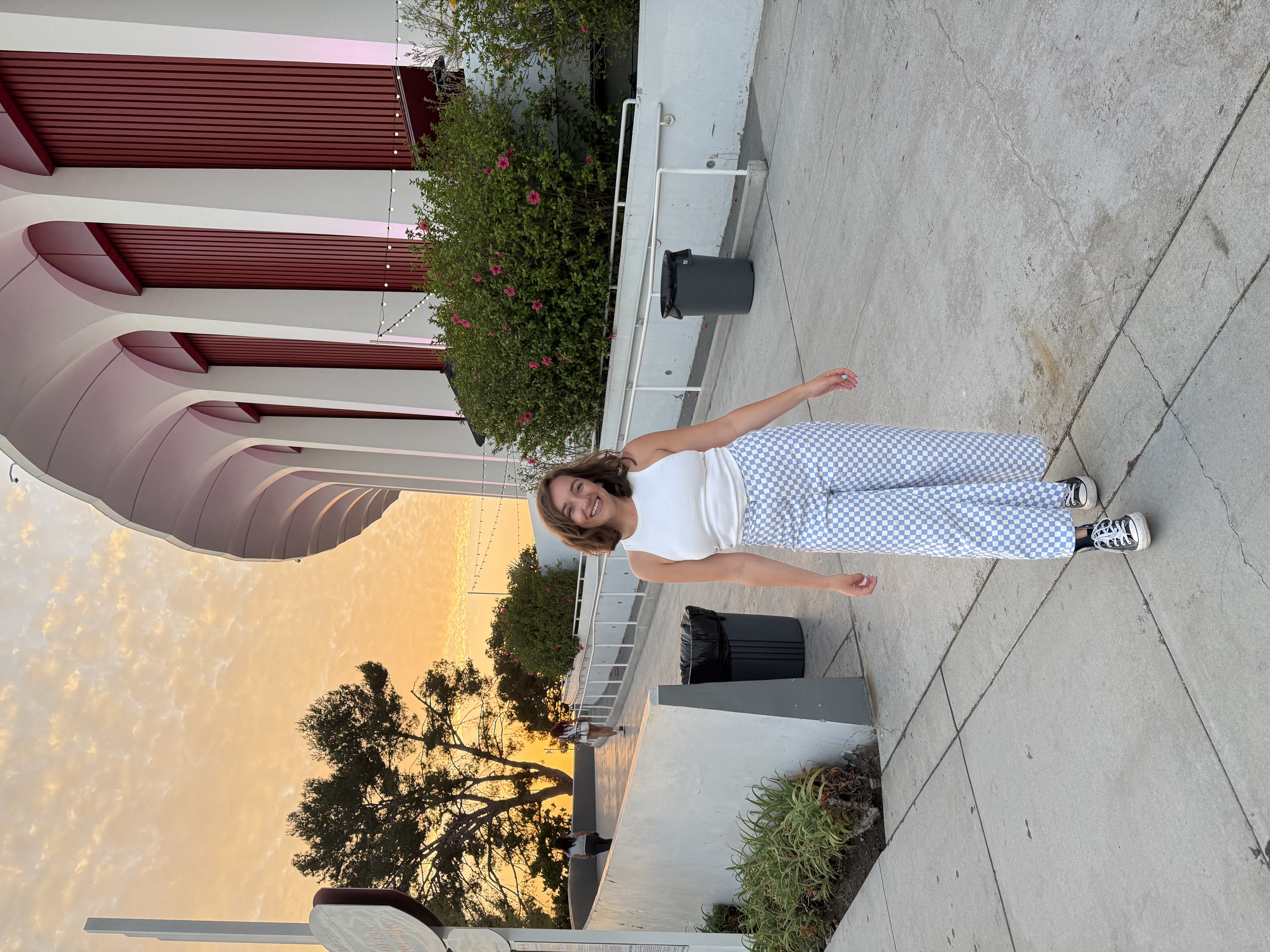 Emily wearing the finished Maple Culottes